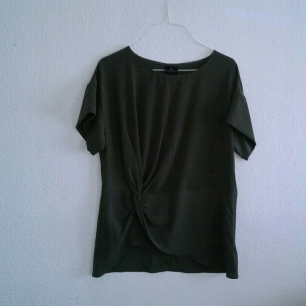 Worthington XS dark olive green blouse *Brand New*